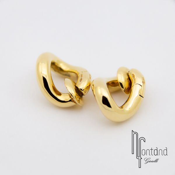 Orecchini pomellato top oro